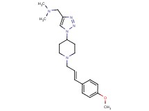 1-(1-{1-[(2E)-3-(4-methoxyphenyl)prop-2-en-1-yl]piperidin-4-yl}-1H-1,2,3-triazol-4-yl)-N,N-dimethylmethanamine
