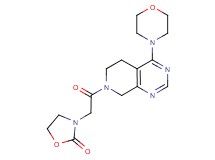 3-[2-(4-morpholin-4-yl-5,8-dihydropyrido[3,4-d]pyrimidin-7(6H)-yl)-2-oxoethyl]-1,3-oxazolidin-2-one