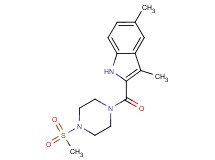 3,5-dimethyl-2-{[4-(methylsulfonyl)piperazin-1-yl]carbonyl}-1H-indole