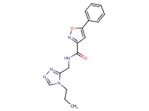5-phenyl-N-[(4-propyl-4H-1,2,4-triazol-3-yl)methyl]isoxazole-3-carboxamide