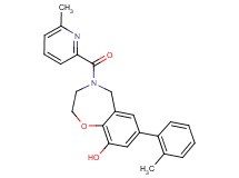 7-(2-methylphenyl)-4-[(6-methylpyridin-2-yl)carbonyl]-2,3,4,5-tetrahydro-1,4-benzoxazepin-9-ol
