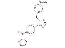 3-[(2-{1-[(2R)-tetrahydro-2-furanylcarbonyl]-4-piperidinyl}-1H-imidazol-1-yl)methyl]pyridine
