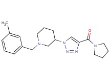 1-(3-methylbenzyl)-3-[4-(1-pyrrolidinylcarbonyl)-1H-1,2,3-triazol-1-yl]piperidine