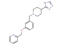 2-[(3-{[4-(4H-1,2,4-triazol-3-yl)piperidin-1-yl]methyl}phenoxy)methyl]pyridine