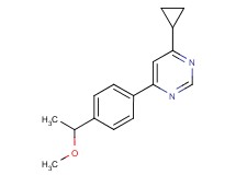 4-cyclopropyl-6-[4-(1-methoxyethyl)phenyl]pyrimidine