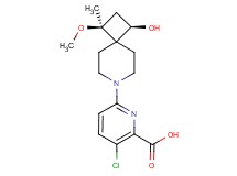 3-chloro-6-[(1S*,3R*)-3-hydroxy-1-methoxy-1-methyl-7-azaspiro[3.5]non-7-yl]-2-pyridinecarboxylic acid