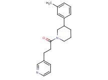 3-{3-[3-(3-methylphenyl)-1-piperidinyl]-3-oxopropyl}pyridine