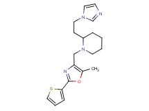2-[2-(1H-imidazol-1-yl)ethyl]-1-{[5-methyl-2-(2-thienyl)-1,3-oxazol-4-yl]methyl}piperidine