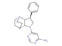 6-[(2R*,3S*,6R*)-3-phenyl-1,5-diazatricyclo[5.2.2.0~2,6~]undec-5-yl]-4-pyrimidinamine