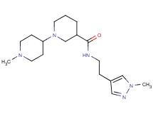 1'-methyl-N-[2-(1-methyl-1H-pyrazol-4-yl)ethyl]-1,4'-bipiperidine-3-carboxamide