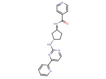 N-((1S*,3S*)-3-{[4-(2-pyridinyl)-2-pyrimidinyl]amino}cyclopentyl)isonicotinamide