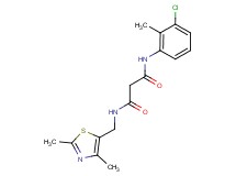 N-(3-chloro-2-methylphenyl)-N'-[(2,4-dimethyl-1,3-thiazol-5-yl)methyl]malonamide