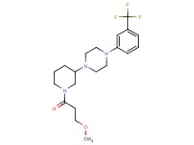 1-[1-(3-methoxypropanoyl)-3-piperidinyl]-4-[3-(trifluoromethyl)phenyl]piperazine