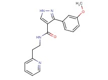 3-(3-methoxyphenyl)-N-(2-pyridin-2-ylethyl)-1H-pyrazole-4-carboxamide