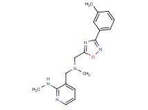 N-methyl-3-[(methyl{[3-(3-methylphenyl)-1,2,4-oxadiazol-5-yl]methyl}amino)methyl]pyridin-2-amine