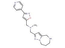 N-methyl-1-[3-(4-pyridinyl)-5-isoxazolyl]-N-(5,6,7,8-tetrahydro-4H-pyrazolo[1,5-a][1,4]diazepin-2-ylmethyl)methanamine