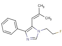 1-(2-fluoroethyl)-5-(2-methylprop-1-en-1-yl)-4-phenyl-1H-imidazole