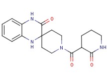 1-[(2-oxo-3-piperidinyl)carbonyl]-1',4'-dihydro-3'H-spiro[piperidine-4,2'-quinoxalin]-3'-one