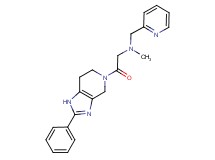 N-methyl-2-oxo-2-(2-phenyl-1,4,6,7-tetrahydro-5H-imidazo[4,5-c]pyridin-5-yl)-N-(pyridin-2-ylmethyl)ethanamine
