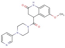 6-methoxy-4-{[4-(3-pyridinyl)-1-piperazinyl]carbonyl}-3,4-dihydro-2(1H)-quinolinone
