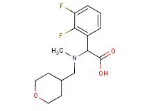 (2,3-difluorophenyl)[methyl(tetrahydro-2H-pyran-4-ylmethyl)amino]acetic acid