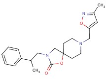 8-[(3-methylisoxazol-5-yl)methyl]-3-(2-phenylpropyl)-1-oxa-3,8-diazaspiro[4.5]decan-2-one