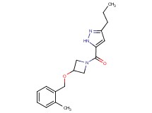 5-({3-[(2-methylbenzyl)oxy]-1-azetidinyl}carbonyl)-3-propyl-1H-pyrazole