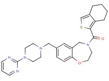 7-{[4-(2-pyrimidinyl)-1-piperazinyl]methyl}-4-(4,5,6,7-tetrahydro-2-benzothien-1-ylcarbonyl)-2,3,4,5-tetrahydro-1,4-benzoxazepine