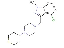 4-chloro-1-methyl-3-{[4-(tetrahydro-2H-thiopyran-4-yl)piperazin-1-yl]methyl}-1H-indazole