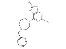 2,5-dimethyl-7-[4-(pyridin-2-ylmethyl)-1,4-diazepan-1-yl][1,3]oxazolo[5,4-d]pyrimidine