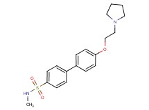 N-methyl-4'-(2-pyrrolidin-1-ylethoxy)biphenyl-4-sulfonamide