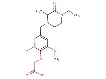 {2-chloro-4-[(4-ethyl-2-methyl-3-oxopiperazin-1-yl)methyl]-6-methoxyphenoxy}acetic acid