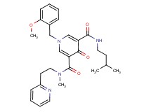 1-(2-methoxybenzyl)-N-methyl-N'-(3-methylbutyl)-4-oxo-N-[2-(2-pyridinyl)ethyl]-1,4-dihydro-3,5-pyridinedicarboxamide