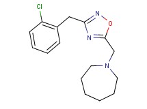 1-{[3-(2-chlorobenzyl)-1,2,4-oxadiazol-5-yl]methyl}azepane