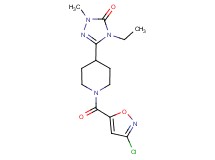 5-{1-[(3-chloroisoxazol-5-yl)carbonyl]piperidin-4-yl}-4-ethyl-2-methyl-2,4-dihydro-3H-1,2,4-triazol-3-one