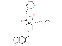 8-(2,3-dihydro-1-benzofuran-5-ylmethyl)-1-(2-methoxyethyl)-3-(3-pyridinylmethyl)-1,3,8-triazaspiro[4.5]decane-2,4-dione