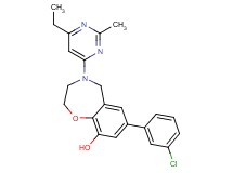 7-(3-chlorophenyl)-4-(6-ethyl-2-methylpyrimidin-4-yl)-2,3,4,5-tetrahydro-1,4-benzoxazepin-9-ol