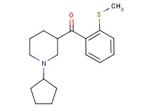 (1-cyclopentyl-3-piperidinyl)[2-(methylthio)phenyl]methanone
