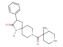 8-[(4-methyl-4-piperidinyl)carbonyl]-3-phenyl-1,8-diazaspiro[4.5]decan-2-one hydrochloride