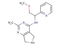 N-[2-methoxy-1-(2-pyridinyl)ethyl]-2-methyl-6,7-dihydro-5H-pyrrolo[3,4-d]pyrimidin-4-amine