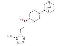 3-{4-[3-(2-methyl-1H-imidazol-1-yl)propanoyl]-1-piperazinyl}quinuclidine