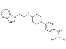 4-(4-{[2-(1H-indol-1-yl)ethyl]amino}-1-piperidinyl)-N,N-dimethylbenzamide
