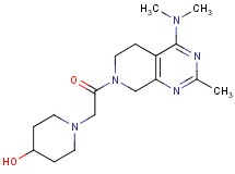 1-{2-[4-(dimethylamino)-2-methyl-5,8-dihydropyrido[3,4-d]pyrimidin-7(6H)-yl]-2-oxoethyl}-4-piperidinol