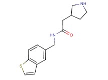 N-(1-benzothien-5-ylmethyl)-2-pyrrolidin-3-ylacetamide