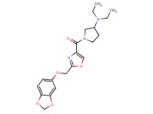 1-({2-[(1,3-benzodioxol-5-yloxy)methyl]-1,3-oxazol-4-yl}carbonyl)-N,N-diethylpyrrolidin-3-amine