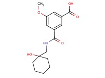 3-({[(1-hydroxycyclohexyl)methyl]amino}carbonyl)-5-methoxybenzoic acid