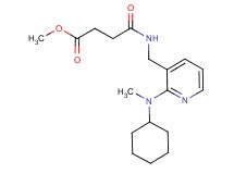 methyl 4-[({2-[cyclohexyl(methyl)amino]-3-pyridinyl}methyl)amino]-4-oxobutanoate