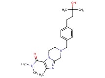 7-[4-(3-hydroxy-3-methylbutyl)benzyl]-N,N,2-trimethyl-5,6,7,8-tetrahydroimidazo[1,2-a]pyrazine-3-carboxamide