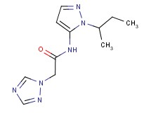 N-(1-sec-butyl-1H-pyrazol-5-yl)-2-(1H-1,2,4-triazol-1-yl)acetamide