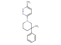 3-methyl-6-(3-methyl-3-phenylpiperidin-1-yl)pyridazine